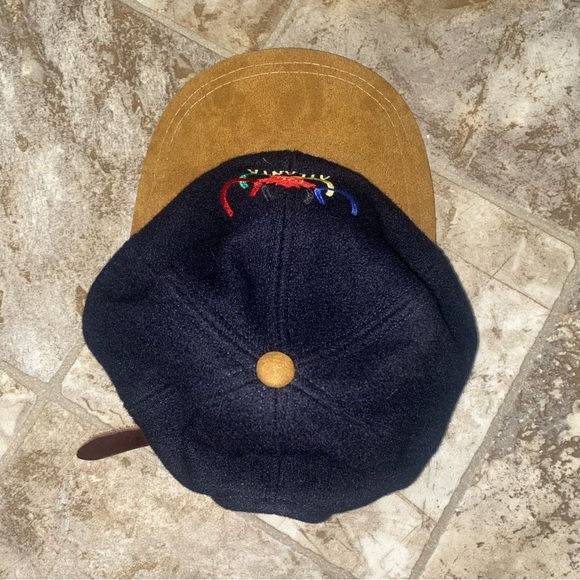 Vintage Atlanta 1996 Olympic Suede Hat unisex no official branding leather strap - Picture 12 of 14